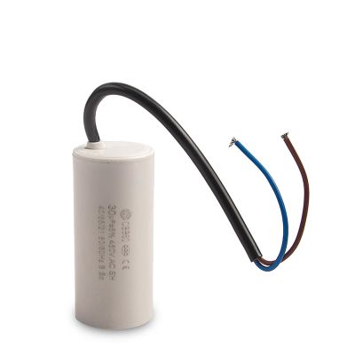 CBB60 450V 30uF Running Motor Start Capacitor for Electric Machine Two Wires