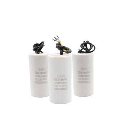 Motor Run Capacitors CBB60 450V AC Starting Capacitor 5% 3/4/5/6/8/10/12/14/15/16/18/20/25/30/40/45/50/60UF for Washing Machine (Size : 45UF)