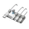 MUdson Cable Fixer Magnetic Wire Organizer Desktop Cable Clip Cable Row Plug Fixed Charging Line Holder Self-Adhesive Office Supply Durable (Color : Magnetic Gray) view 1
