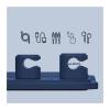 MUdson Cable Fixer Magnetic Wire Organizer Desktop Cable Clip Cable Row Plug Fixed Charging Line Holder Self-Adhesive Office Supply Durable (Color : Magnetic Gray) view 2