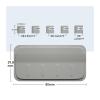 MUdson Cable Fixer Magnetic Wire Organizer Desktop Cable Clip Cable Row Plug Fixed Charging Line Holder Self-Adhesive Office Supply Durable (Color : Magnetic Gray) view 3