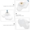Vaguelly 1set Ceramic Cloud Shaped Drawer Knobs Cartoon Wardrobe Handles for Boys and Girls Room Cloud Door Knobs for Cabinets Unique and Elegant Furniture Decor view 3