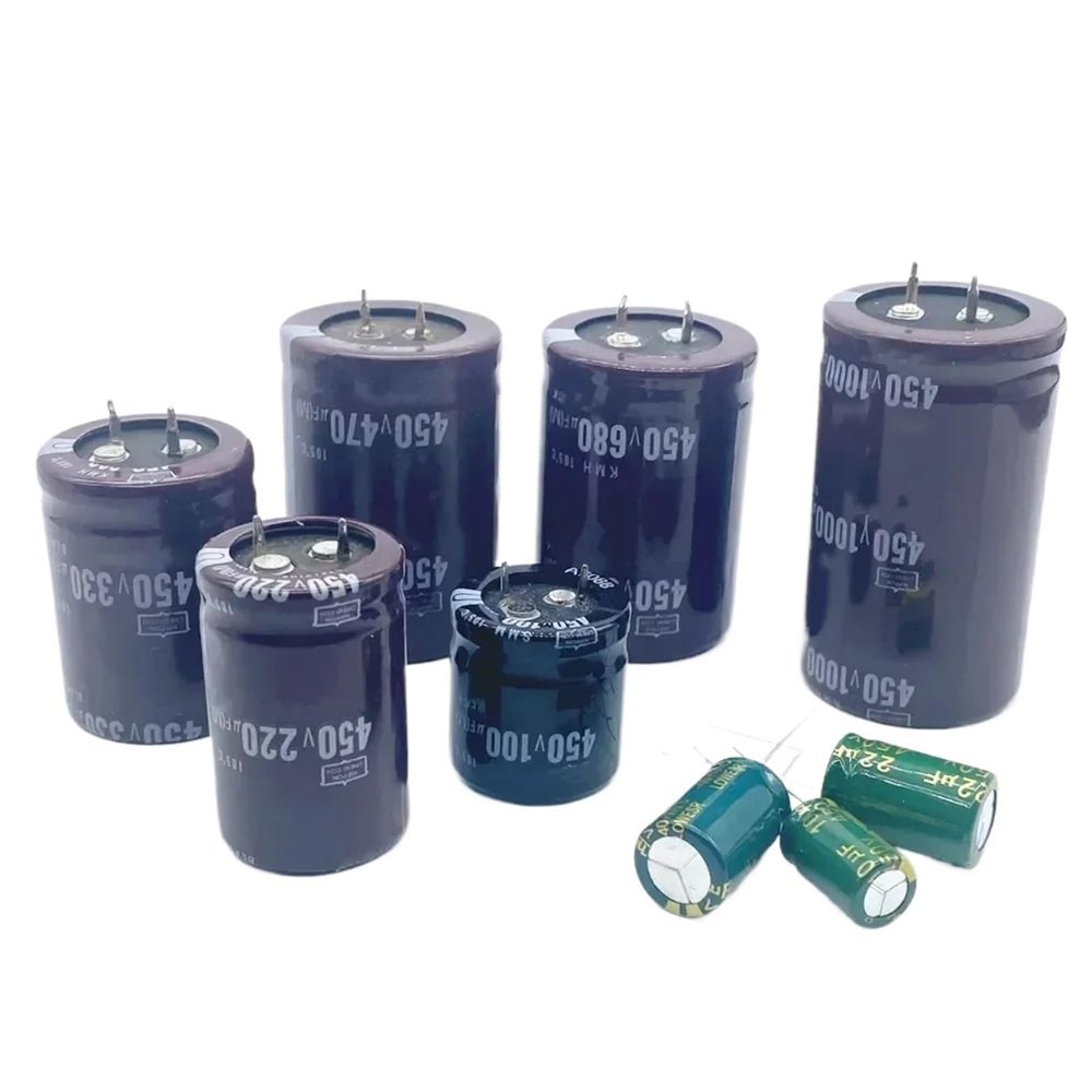 10pcs/lot 450V 10UF-1000UF Aluminum electrolytic Capacitor 450V 10UF 22UF 33UF 47UF 68UF 220UF 330UF 470UF 680UF 1000UF (Size : 450V100UF 25X25MM)