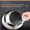 Stainless Steel Round Corner Wall Vents Cow Nose Wall Vents with Pest Control Grill Round Brushed Exterior Extractor Wall Vents Wall Vents Fine Mesh for Pest Control (Size : 170mm/6.69in) view 2
