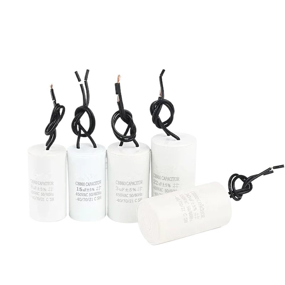 CBB60 Capacitor 450V AC 3UF 4UF 5UF 6UF 8UF 10UF 12UF 15UF 18UF 20UF 25UF 30UF 35UF 40UF 45UF 50UF 60UF 5% Motor Pump Capacitors (Size : 70UF)