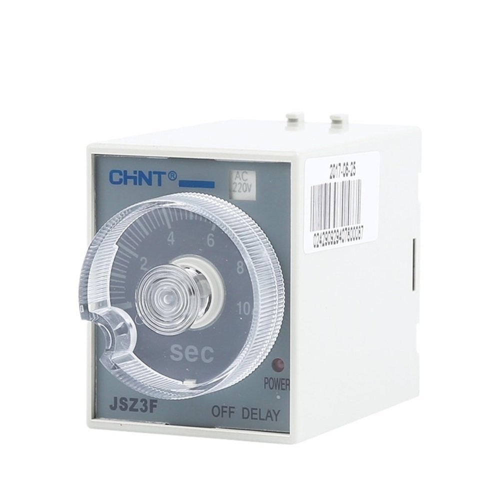 TOBAYA Time Relay JSZ3F Timing 220V Adjustable DC24V Power Off delay ST3P Control Switch 380V (Size : JSZ3F 60s DC24V)