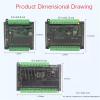 TOBAYA 8-Way Network IO Controller 24V Switch Analog Quantity 485 Electromagnetic Temperature Time Solid-State Relay Simple PLC (Size : M(15-25cm)) view 3