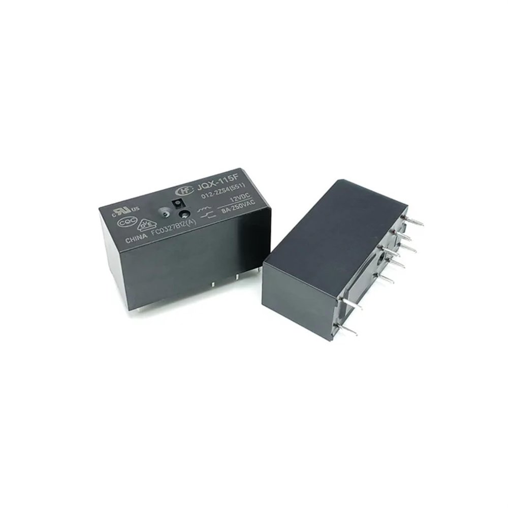TOBAYA Relays 5PCS/10PCS JQX-115F-2ZS4 5V12V24V 8Pin 8A 250VAC (Size : 5PCS JQX-115F12-2ZS4)