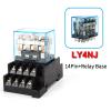 TOBAYA Intermediate Relay HH64P LY4NJ 10A Micro Small Electromagnetic Relay ACDC12V24V AC110V 220V 380V with 14 pins Socket Base PTF14A (Color : No Socket, Size : DC 24V) view 2
