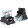 TOBAYA Intermediate Relay HH64P LY4NJ 10A Micro Small Electromagnetic Relay ACDC12V24V AC110V 220V 380V with 14 pins Socket Base PTF14A (Color : No Socket, Size : DC 24V) view 4