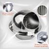 Round Wall Vents Stainless Steel Vents Diameter Duct,Fly Screen and Drip Deflector Round Bull Nosed Extractor Fan Vent Cover, for Home or Industrial Applications (Size : 200mm/7.87in) view 2