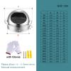 Round Wall Vents Stainless Steel Vents Diameter Duct,Fly Screen and Drip Deflector Round Bull Nosed Extractor Fan Vent Cover, for Home or Industrial Applications (Size : 200mm/7.87in) view 3