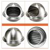 Round Wall Vents Stainless Steel Vents Diameter Duct,Fly Screen and Drip Deflector Round Bull Nosed Extractor Fan Vent Cover, for Home or Industrial Applications (Size : 200mm/7.87in) view 4