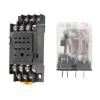 TOBAYA 1pcs HH54P MY4NJ Plug-in Relay PYF14A DC12v 24v AC 110v 220v 5A Silver Contact 14pins 4PDT rele Socket (Size : DC 24V) view 1