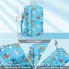 Leayjeen Kids Camera Case Compatible with Gofunly/Aasonida/CAMCLID/LETSHAHA Kids Instant Print Camera, Kids Instant Camera for 1080P Printed Photos,Birthday Gifts for Kids-Blue Sharks(Case Only) view 3