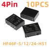 TOBAYA 10PCS Relays HF46F-5V-12V-24V-HS1 4Pin 5A 250VAC (Size : HF46F-24-HS1) view 2