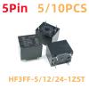 TOBAYA 5PCS/10PCS Relays HF3FF-5V-12V-24V-1ZST 5Pin10A 250VAC (Size : 5PCS HF3FF-24V-1ZST) view 2