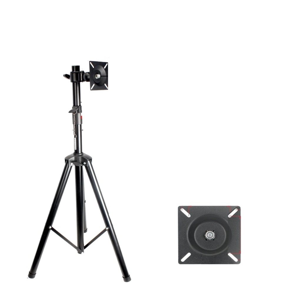DL-ST100 10"-27" TV Tripod Stand On Floor LCD Monitor Holder Height Adjustable 180cm 150cm 120cm 360 Rotate