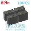 TOBAYA Relays 10PCS 793-P-1C-5VDC 793-P-1C-12VDC 793-P-1C-24VDC 8Pin 16A 250VAC Relays (Size : 10PCS 793-P-1C-5VDC) view 2