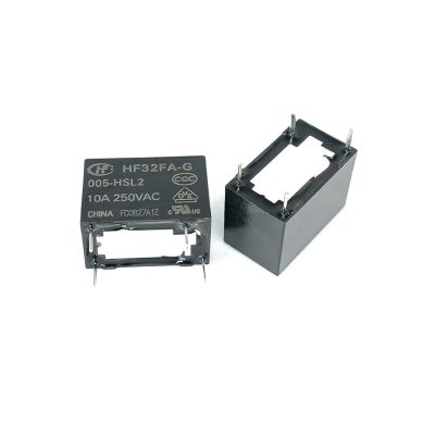 TOBAYA 10PCS Relays HF32FA-G-005 012 024-HSL1 HSL2 4Pin 10A 250VAC (Size : HF32FA-G-005-HSL2)