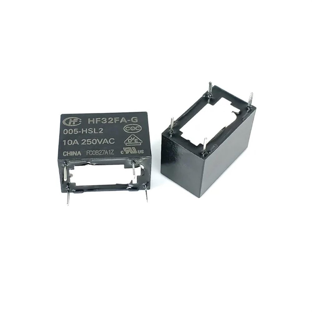 TOBAYA 10PCS Relays HF32FA-G-005 012 024-HSL1 HSL2 4Pin 10A 250VAC (Size : HF32FA-G-005-HSL2)