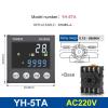 TOBAYA Product DH48S DC/AC24V AC220V Precision Programmable Delay Relay 0.01S-99990H with Socket Base DH48S Series Time Relay (Size : YH-5TA - 220VAC) view 2