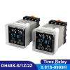 TOBAYA Digital Time Relay DH48S-S/1Z/2Z Programmable Cycle Delay AC220V AC380V DC24V DC12V with Socket Base 8 Pin Din Rail 0.01S-9999H (Size : DH48S-1Z AC380V) view 3