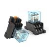 TOBAYA Intermediate Relay HH63P LY3NJ 10A Micro Small Electromagnetic Relay ACDC12V24V AC110V 220V 380V with 11 pins Socket Base PTF11A (Color : with Socket, Size : AC 24V) view 1