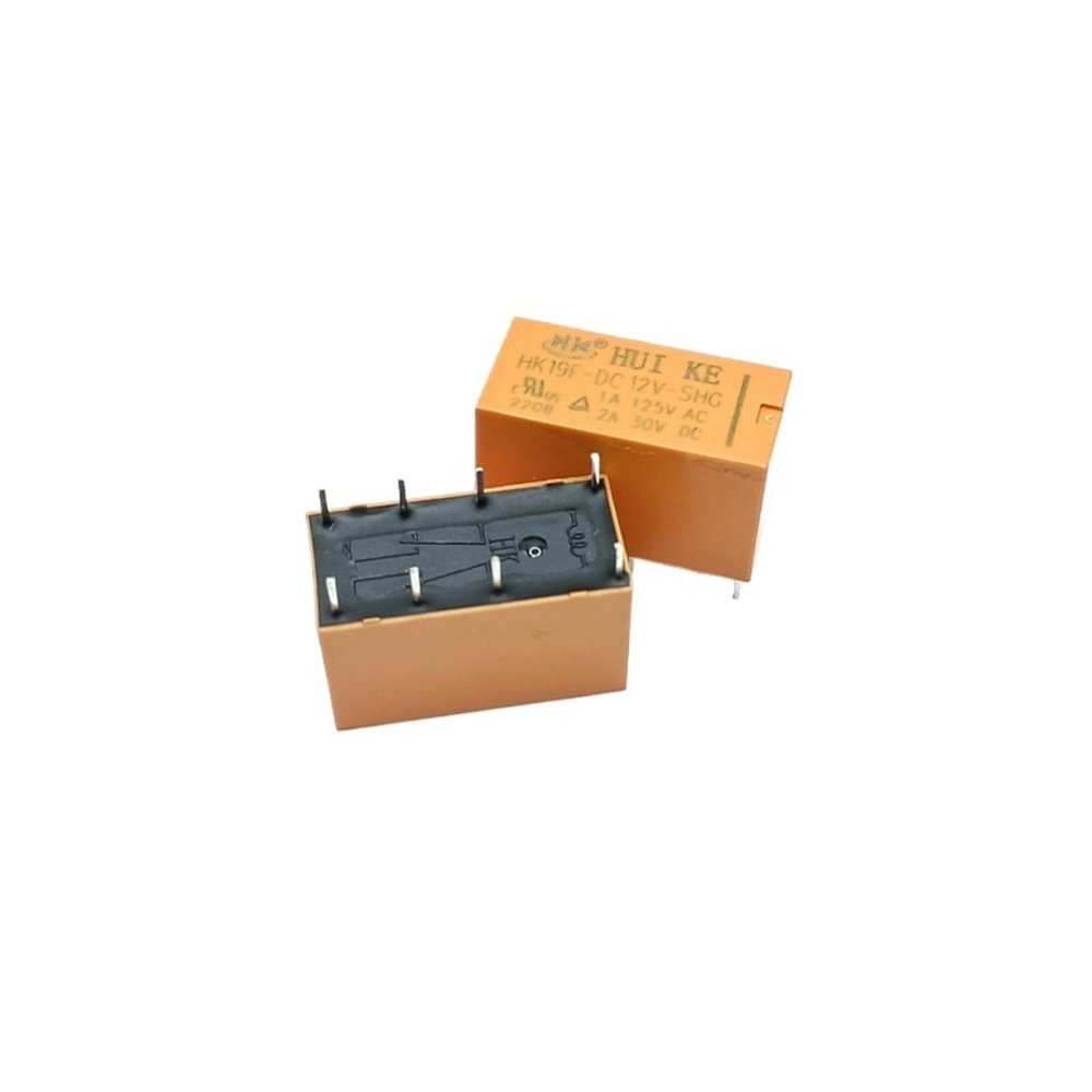 TOBAYA Relays 10PCS HF19F-DC3V-SHG HF19F-DC5V-SHG HF19F-DC9V-SHG HF19F-DC12V-SHG HF19F-DC24V-SHG 8Pin 1A 125VAC (Size : 10PCS HF19F-DC3V-SHG)