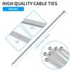 Armpow 18 inch Blue Zip Ties Heavy Duty 100 PACK, 200 LBS Ultra Exclusive Strong Plastic Wire Ties, Large Cable Ties Extra Long Tie Wraps, Indoor and Outdoor UV Resistant view 2