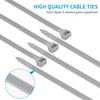 Armpow 18 inch Blue Zip Ties Heavy Duty 100 PACK, 200 LBS Ultra Exclusive Strong Plastic Wire Ties, Large Cable Ties Extra Long Tie Wraps, Indoor and Outdoor UV Resistant view 3