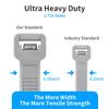 Armpow 18 inch Blue Zip Ties Heavy Duty 100 PACK, 200 LBS Ultra Exclusive Strong Plastic Wire Ties, Large Cable Ties Extra Long Tie Wraps, Indoor and Outdoor UV Resistant view 4