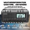 QAUYYW Upgraded 37000mWh Emergency Hand Crank Radio AM/FM with LED Flashlight Solar Radio, Portable Weather Radio, Emergency Cell Phone Charger for Family Outdoor Camping and Emergency Rescue Us view 3