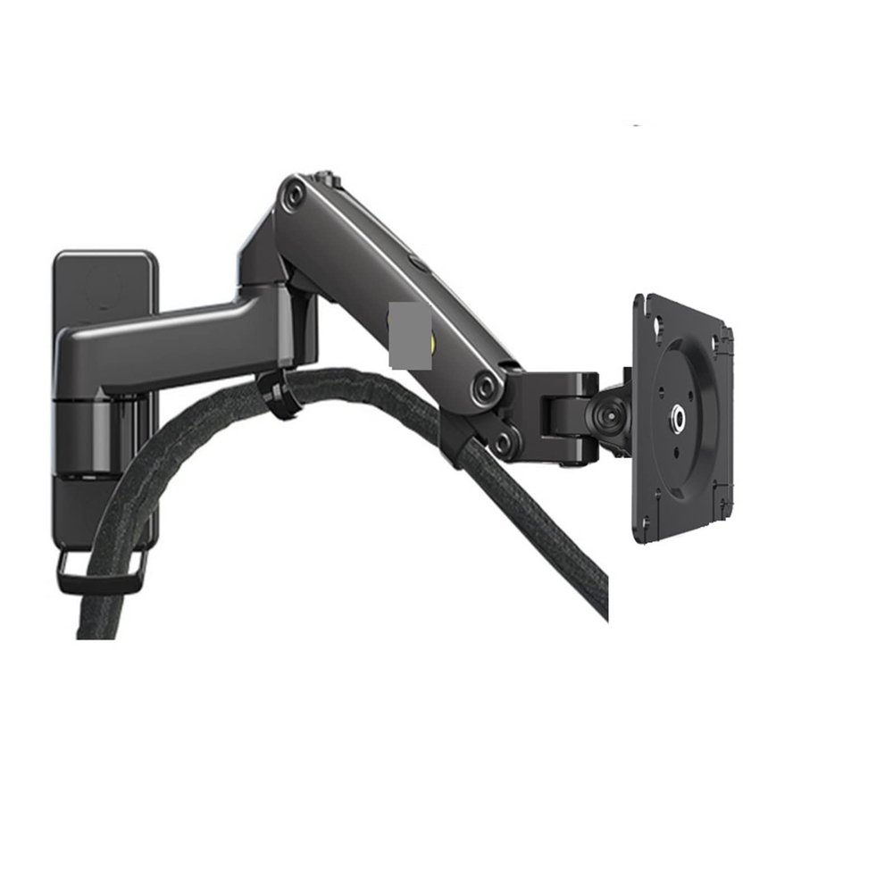 F150 2-10kg 3-12kg Aluminum Air Gas Spring 17"-35" LCD Monitor Wall Mount Bracket Good TV Wall Holder 75x75 100x100 (Color : 3-12KG Black)