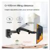 F150 2-10kg 3-12kg Aluminum Air Gas Spring 17"-35" LCD Monitor Wall Mount Bracket Good TV Wall Holder 75x75 100x100 (Color : 3-12KG Black) view 3