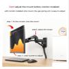 F150 2-10kg 3-12kg Aluminum Air Gas Spring 17"-35" LCD Monitor Wall Mount Bracket Good TV Wall Holder 75x75 100x100 (Color : 3-12KG Black) view 4