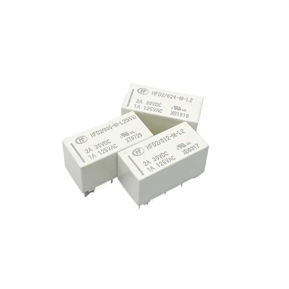 TOBAYA 10PCS Relays HFD2-003-M-L2 HFD2-005-M-L2 HFD2-012-M-L2 HFD2-024-M-L2 10Pin 2A 30VDC (Size : HFD2-003-M-L2)