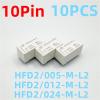 TOBAYA 10PCS Relays HFD2-003-M-L2 HFD2-005-M-L2 HFD2-012-M-L2 HFD2-024-M-L2 10Pin 2A 30VDC (Size : HFD2-003-M-L2) view 2