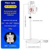 24-55 Inch Monitor Bracket, Pure White Vertical TV, Floor Mounted Mobile Trolley, Lifting and Rotating Frame, Pneumatic Cantilever (24-43 inches/Floor Stand) view 2