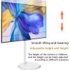 24-55 Inch Monitor Bracket, Pure White Vertical TV, Floor Mounted Mobile Trolley, Lifting and Rotating Frame, Pneumatic Cantilever (24-43 inches/Floor Stand) view 4