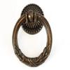 JCAKES Vintage Look Single Drop Pull Ring Knob Drawer Pull Pendant Dresser Pull Handles Dark Antique Copper view 1
