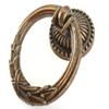JCAKES Vintage Look Single Drop Pull Ring Knob Drawer Pull Pendant Dresser Pull Handles Dark Antique Copper view 2