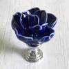 JCAKES Flower Knob Ceramic Floral Drawer Knob Red Yellow Blue Black White Drawer Pull Dresser Cabinet Knob Kitchen Door Knob Hardware view 2