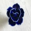 JCAKES Flower Knob Ceramic Floral Drawer Knob Red Yellow Blue Black White Drawer Pull Dresser Cabinet Knob Kitchen Door Knob Hardware view 3