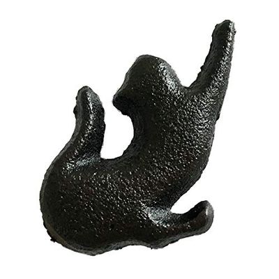 JCAKES Cat Knob Drawer Knobs Dresser Knob Rustic Drawer Pull Antique Black Cast Iron Kitchen Cabinet Door Knobs Drawer Pulls (Color : D)