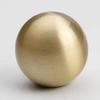 JCAKES 0.7" Dia Small Brass Knob Brushed Brass Tiny Drawer Knob Mini Dresser Pull Dresser Knobs Pulls Drawer Pull Cabinet Knobs (Size : Dia: 0.55" (14 mm)) view 1