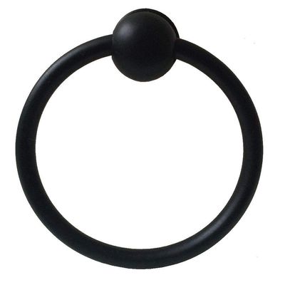 JCAKES Dia 2 1/2" Large Black Ring Single Drop Pull Knob Drawer Pull Pendant Dresser Pull Handles Door Pull Hardware