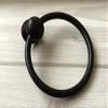 JCAKES Dia 2 1/2" Large Black Ring Single Drop Pull Knob Drawer Pull Pendant Dresser Pull Handles Door Pull Hardware view 3