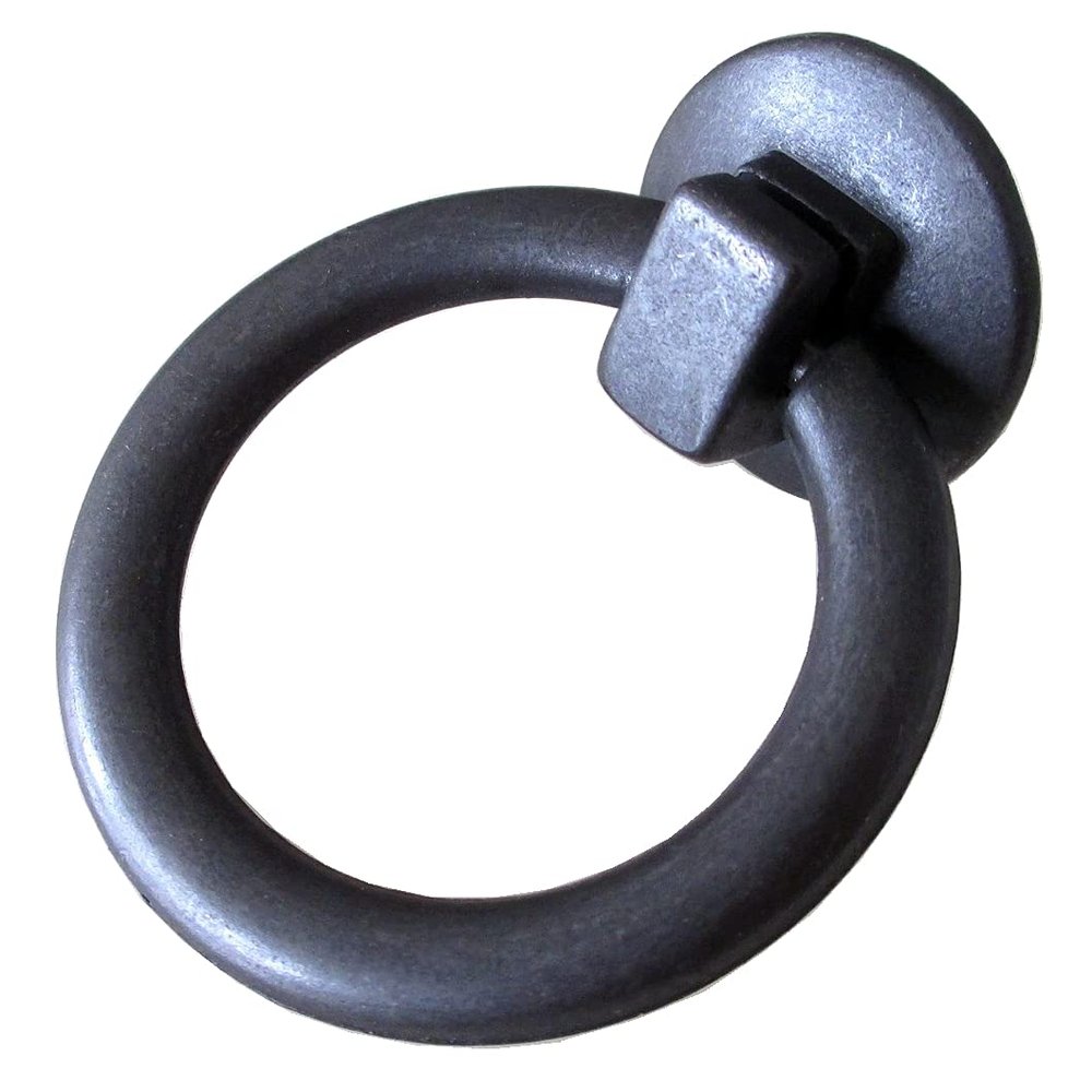 JCAKES Drawer Knob Single Drop Pull Ring Knob Drawer Pull Pendant Dresser Pull Handles Antique Black Bronze Hardware (Color : Antique Black)
