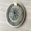 JCAKES 2.3" Dia Vintage Look Single Drop Pull Ring Knob Drawer Pull Pendant Dresser Pull Handles Antique White Bronze view 3